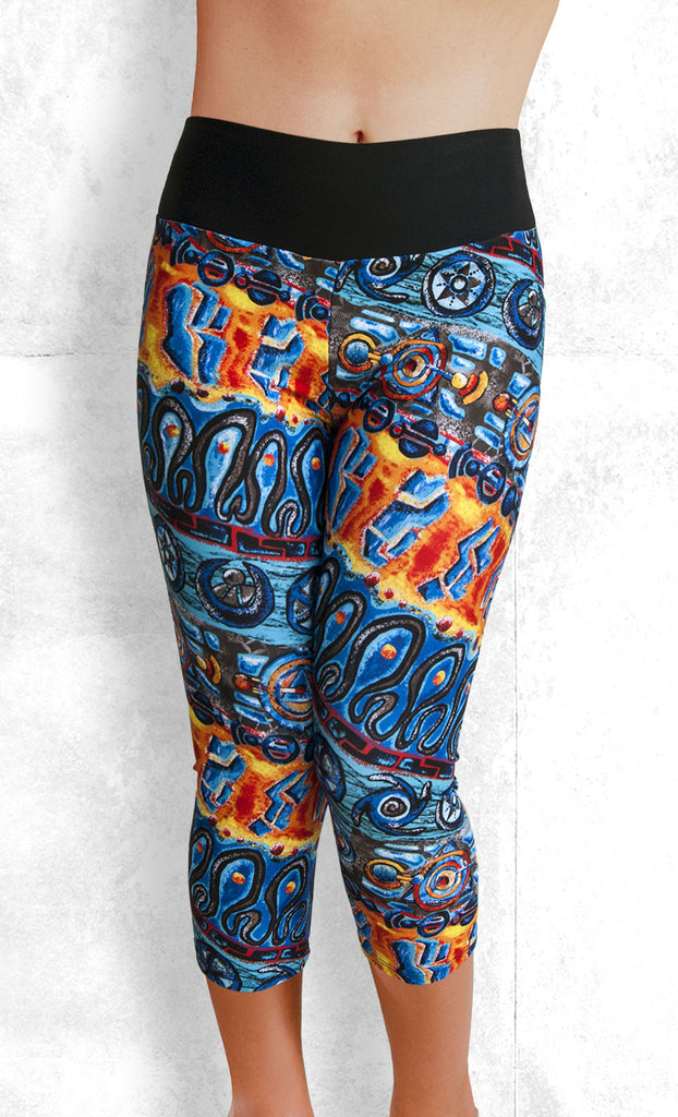 Capri Leggings - Tribal Dance